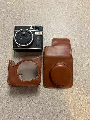 Fujifilm Instax Mini 40 Instant Camera Black Analog Film Camera W/CASE. TESTED