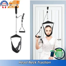 Cervical Neck Traction Device Over Door Stretcher Brace for Neck Pain Relief