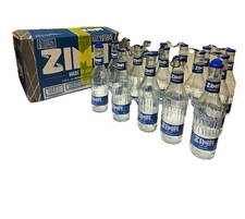 12 Zima Malt Drink bottle Lot glass 12 fl oz Empty Original In Box Rare Import