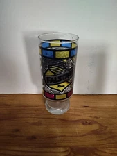 Falstaff Beer 1970's Stained Glass Glass EUC