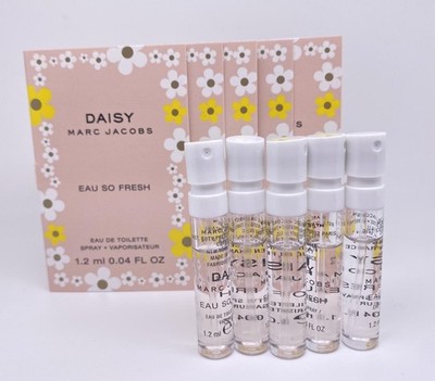5 x MARC JACOBS Daisy Eau So Fresh Eau De Toilette EDT  Spray 1.2ml/.04oz Each