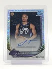 JOHN TONJE 2025-26 BOWMAN CHROME ROOKIE AUTO MINI-DIAMOND /100 JAZZ Q7302