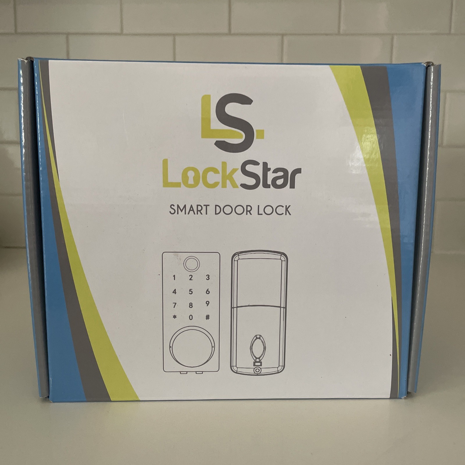 LOCKSTAR Smart Keyless Deadbolt Lock with App & Fingerprint Access-image