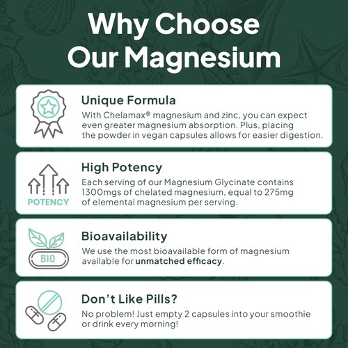 Organics Ocean Pure Magnesium Glicinato Zinco - Massima Resistenza Chelato - Foto 6 di 7