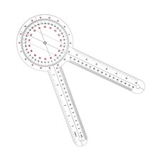 Frienda 12 Inch Goniometer Transparent Orthopedic Angle Ruler Plastic Goniome...