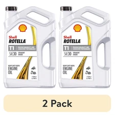 (2 pack) Shell Rotella T1 30 Diesel Engine Oil, 1 Gallon