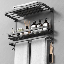 22.8-inch bathroom and washroom towel rack, made of 304 stainless steel.
