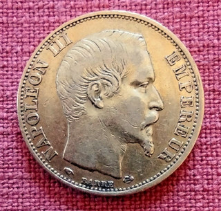 PIECE 20 FRANCS OR NAPOLEON III 1859 A tête nue