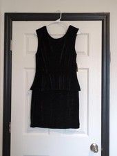 Size 10 Guess NWT black velvet dress