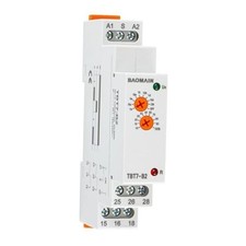 Multi-Function Time Relay, 16A Delay ON 2 SPDT, DIN Rail Mounting Timer Relay