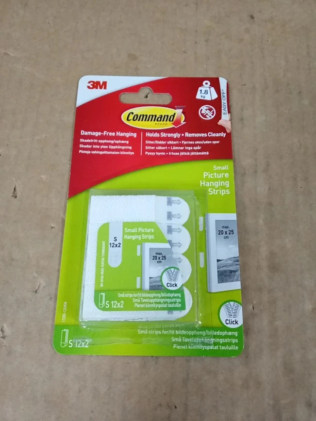 Command Picture Hanging Strips White Small Adhesive Strips Damage Free New
