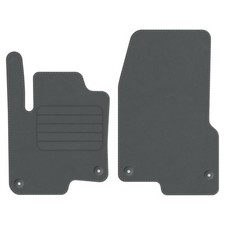 Velours Fußmatten für Smart ForFour I 454 Bj. 2004 - 2006 Passend VORNE GRAU STD