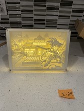 Dragon Ball Z joven Goku grabado lámpara de mesa lámpara de pared lámpara de escritorio caja escena LED