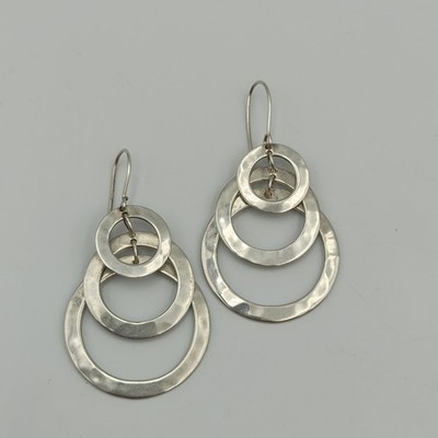 アクセサリー Robert Lee morris Sterling silver925 Robert Lee Morris RLM Mexico Sterling Silver 925 3 Circle Dangle