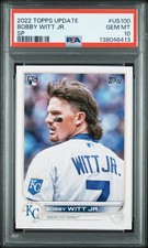 2022 TOPPS UPDATE SP #US100 BOBBY WITT JR. ROOKIE RC PSA 10