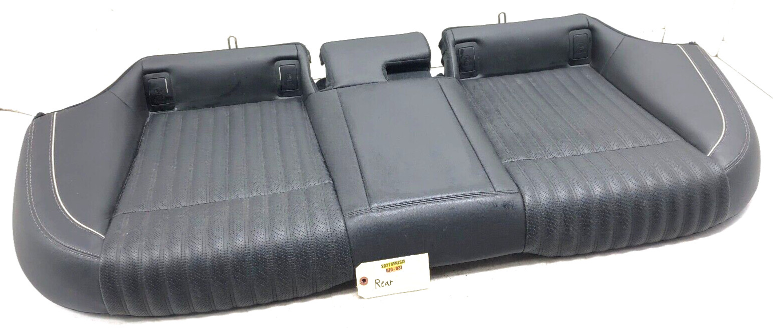 2019-2021 GENESIS G70 ELITE REAR LOWER BENCH SEAT LEATHER CUSHION OEM.
