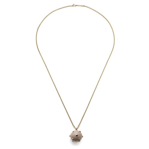 Collier Long Femme UNOAERRE Engrenages Ovales En Bronze Argenté - Neuf étiqueté