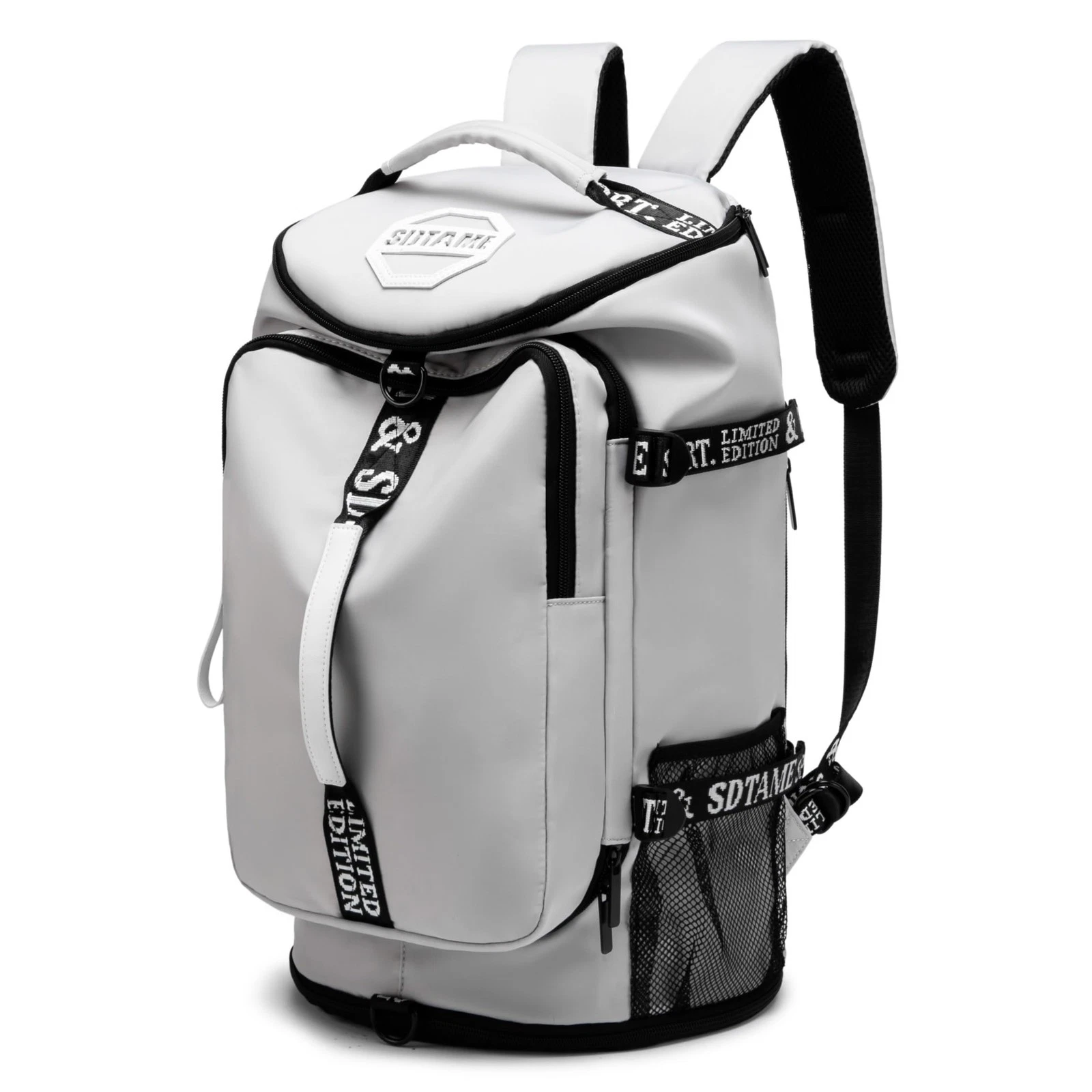 Gym Duffle Bag Backpack with Shoe Compartment,4 ways Travel Backpack for Wome...
