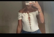 Misguided White Body Size 12 New Without Tags