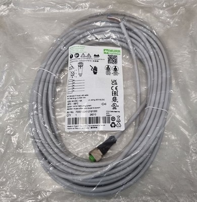 Murrelektronik M12 Kabel Sensor A-kodiert 5-polig 10m PVC 7000-12241-2191000 Neu