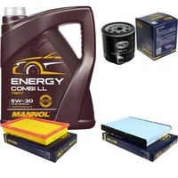 SCT Inspektionspaket 5L Mannol Energy 5W-30 FüR VW Golf IV 1.6 16V Bora Seat