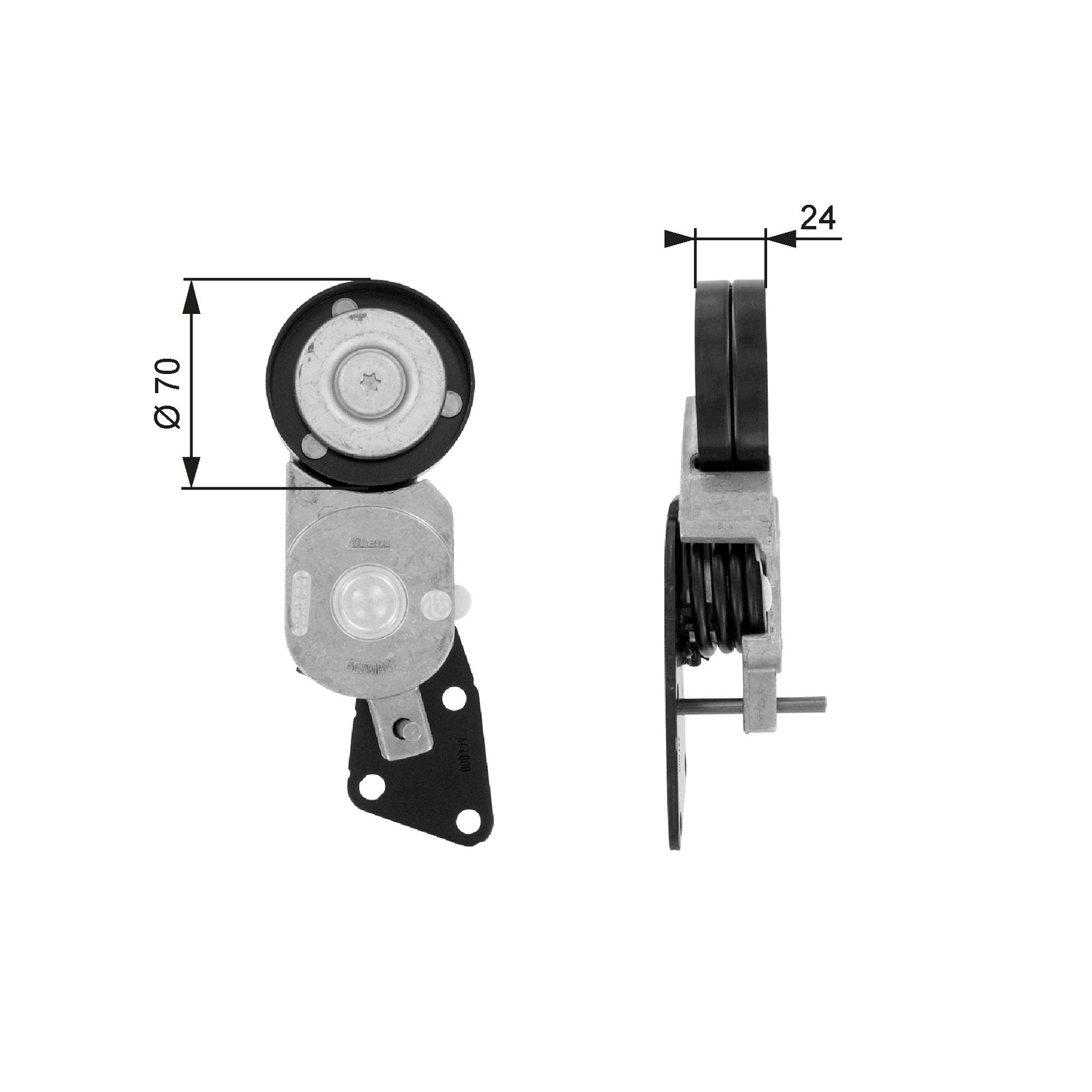 GATES-OE T38426 Belt Tensioner, V-ribbed belt for SEAT,SKODA,VW