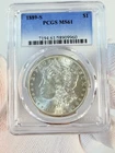 1889-S Morgan Silver Dollar $1 PCGS MS61