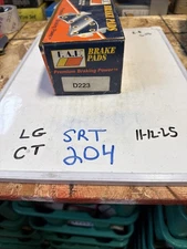 FAP Premium Disc Brake pads D223 Vintage, NOS Premium Braking Power