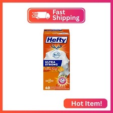 Hefty Ultra Strong Tall Kitchen Trash Bags - Citrus Twist, 13 Gallon, 40 Count