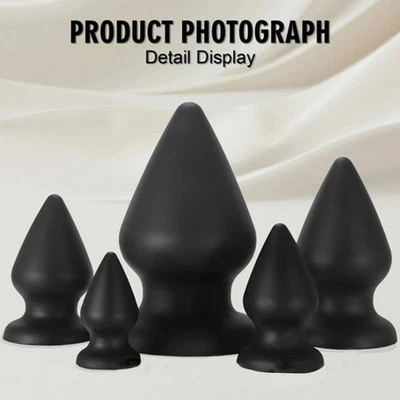 6Size Plug-Anal XXXL Dilation Anal Vaginal -Dildo-Butt-Plug 2 Colors - Photo 1/4