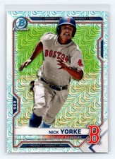 2021 Bowman Chrome Prospects Mojo Refractor #BCP-114 Nick Yorke Boston Red Sox