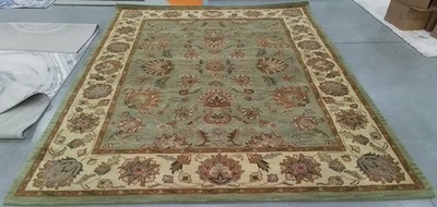 GREEN / GOLD 7'-6'' x 9'-6'' Broken Thread Rug, Reduced Price 1172794140 HG343A-8