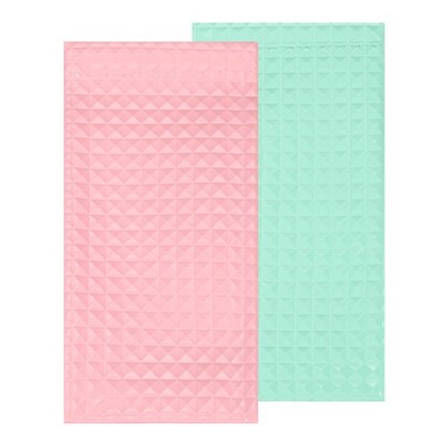 2pcs Sunglass Pouch PVC Sunglass Case Soft Portable Eyeglass Case,Pink Green