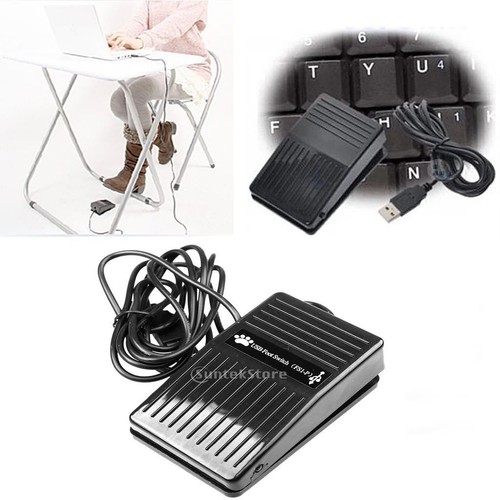 Interrupteur à Pied USB Switch Pedal Free Driver pour Clavier Souris Jeu PC - Photo 6/6