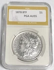 1878 8TF MORGAN "AU"🛑SOME LUSTER/HIGH POINTS/ UP TO $220.00+💥✅