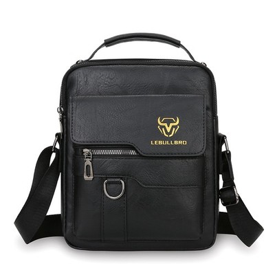men's casual leather business travel shoulder bag VELEZ Top Grain Backpack for Men Brown Designer Bookbag + Mens Messenger Laptop Bag Briefcase Computer Bags : Electronics Single Shoulder Strap Design Shoulder Bag Mens PU Leather