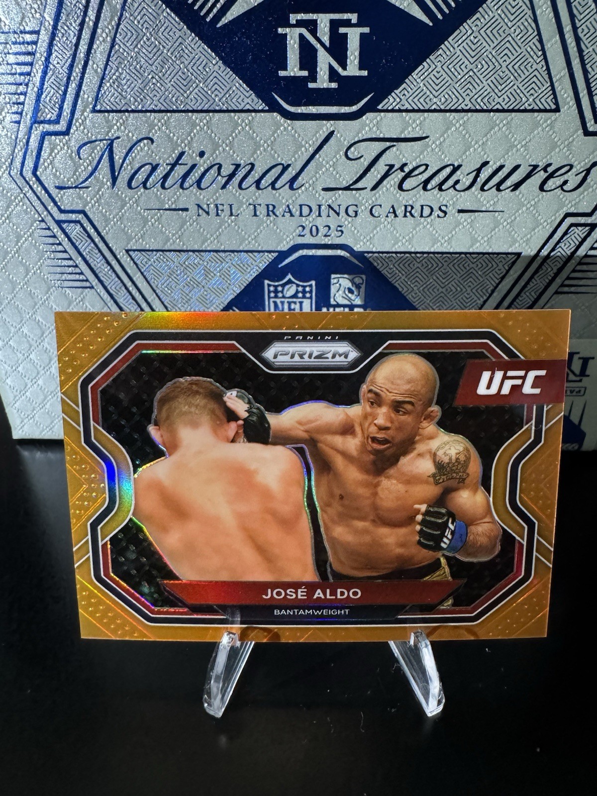 2021 Panini Prizm UFC Jose Aldo Orange Prizm /99 No #111