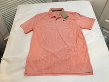 NWT 105.00 Nike Golf Mens Dri-Fit ADV Tour Polo Orange Sz MEDIUM