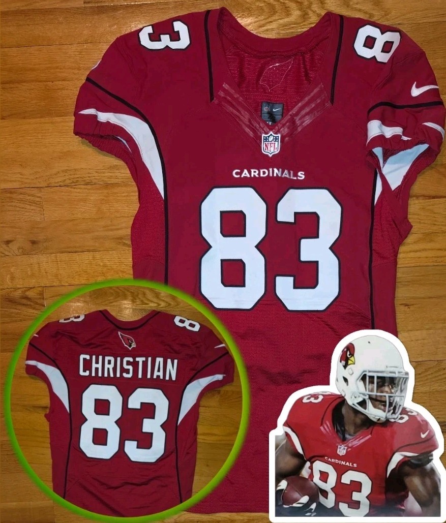 *Player Issued* Nike Arizona Cardinals Gerald Christian 2015 Elite Jersey 46 Nfl