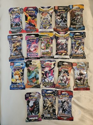 pokemon team up sleeved booster pack Mystery Sleeved Pokemon Booster Pack- Team Up, Cosmic Eclipse, Ancient  Origins🔥