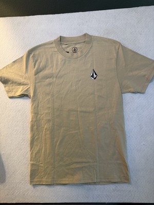 Volcom Stone Skeleton Hula Graphic T Shirt Mens Small Beige Skate Surf Tee NWT