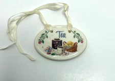 LONGABERGER Ceramic Tea Tie On - Baked Goods Teacup Flowers