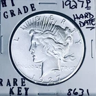 1927 P PEACE SILVER DOLLAR HI GRADE GENUINE U.S. MINT RARE KEY COIN 8631