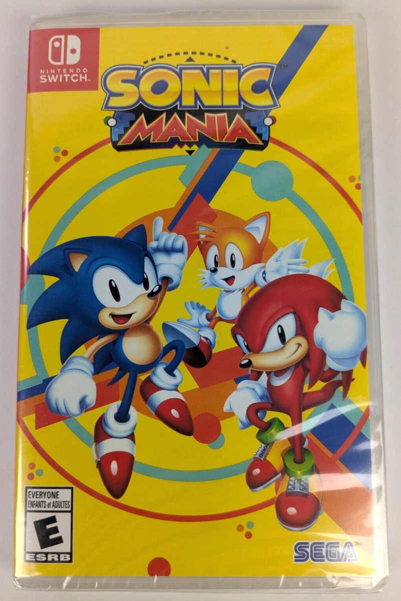 Sonic Mania Nintendo Switch Game Free Shipping New Sealed 2 Player