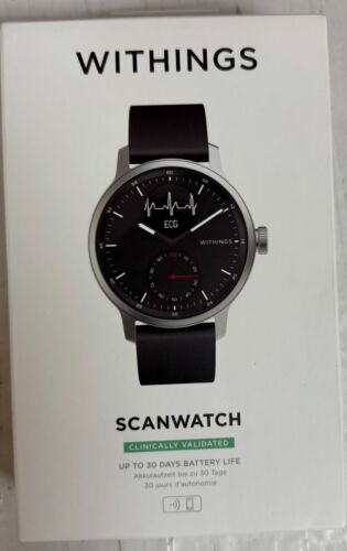 Withings ScanWatch (Black) (42mm) (HWA09-model 4-All-Int) (NISB)