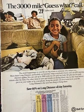 Bell Telephone System, Full Page Vintage Print Ad