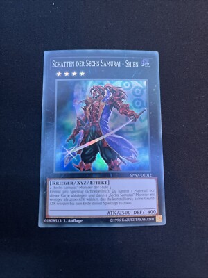 Yu-Gi-Oh! SPWA-DE012 Schatten der Sechs Samurai - Shien Super Rare NM 1st