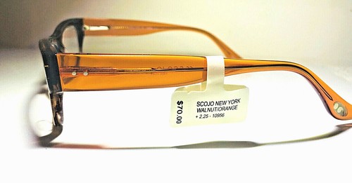 New SCOJO GELS Reading Glasses Orange Walnut Livingston St 1.00 1.25 1.50 2.25 - Picture 6 of 9