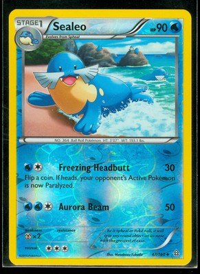 Pokemon SEALEO 47/160 - XY Primal Clash Rev Holo - MINT