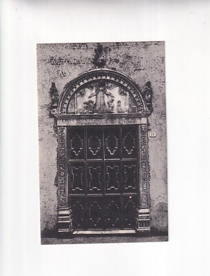 4950 Postcard SAN VITO al TAGLIAMENTO Porta della Chiesa di S. Maria dei BATTUTI